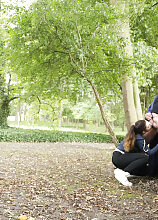Teressa Bizarre is a 24 year old stepdaughter who gets fucked by her stepdad in the woods