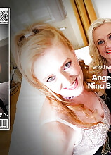 Mature Angelica, Andrea and Nina Blonde found out that young Casey N. is a lesbian